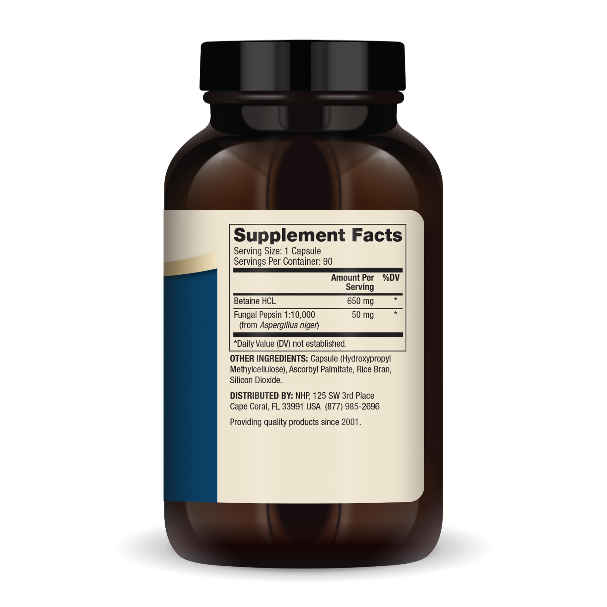 Dr. Mercola Betaine HCL & Pepsin capsules closeup for daily digestion.