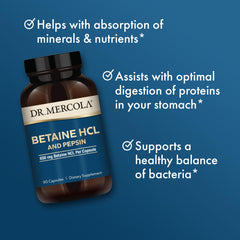 Packaging box shows serving information and brand reliability for Dr. Mercola product.