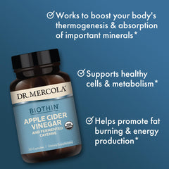 Dr. Mercola Biothin bottle close-up shows convenient capsule format.