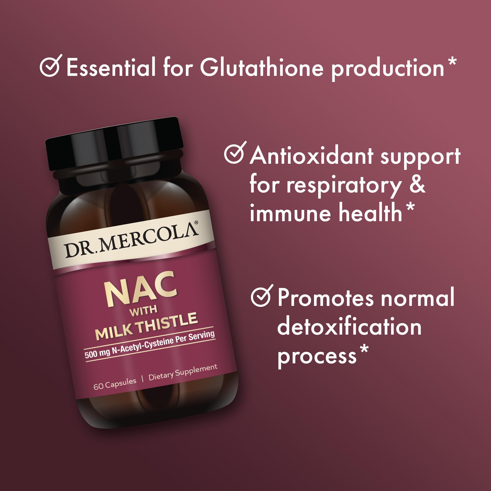 Organic broccoli sprout powder blends into the capsule formula for antioxidant support.