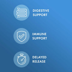 Dr. Mercola Complete Probiotics capsules close-up highlighting delayed-release design.