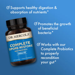 Dr. Mercola Complete Probiotics SBO daily use scene promoting easy, on-the-go wellness.
