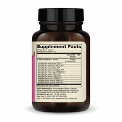 Close up of Dr. Mercola Complete Probiotics for Women capsules with delayed-release design