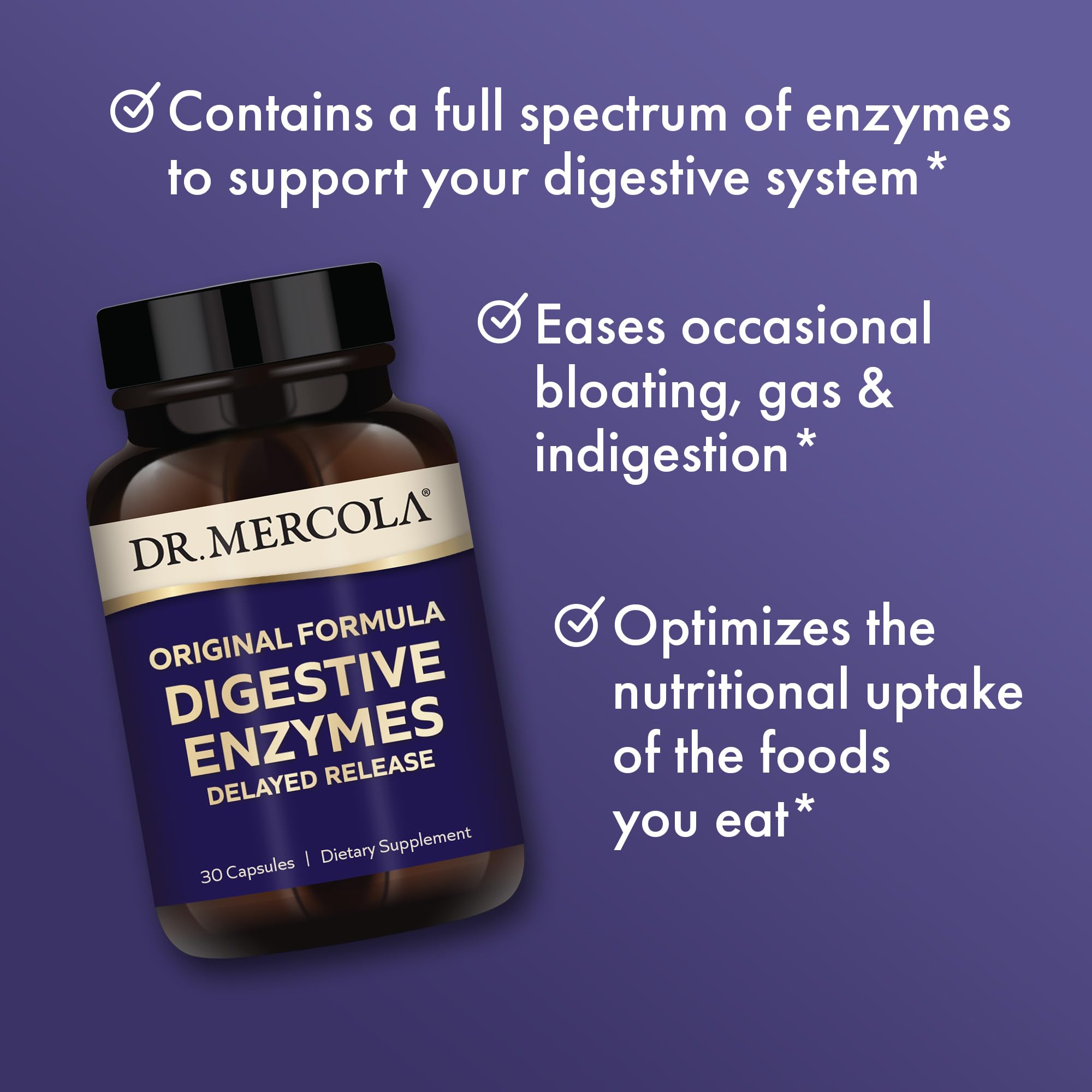 Dr. Mercola Digestive Enzymes with spicy apple cider vinegar flavor