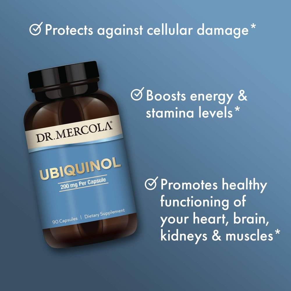 Fermentation process graphic illustrating high-absorption ubiquinol production.