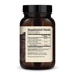 Packaging box beside bottle illustrating convenient 90-serving supplement