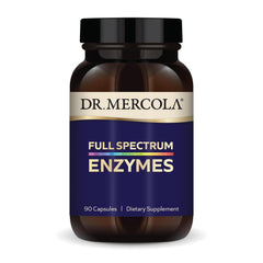 Dr. Mercola Full Spectrum Enzymes bottle front for digestion support