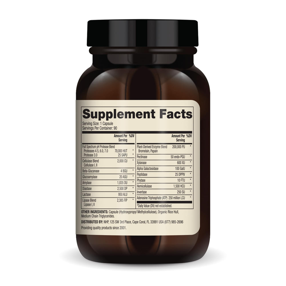 Dr Mercola Full Spectrum Enzymes capsules close-up highlighting plant-based enzymes.