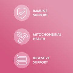Dr. Mercola Women capsules close-up highlighting plant-based enzymes for digestion.