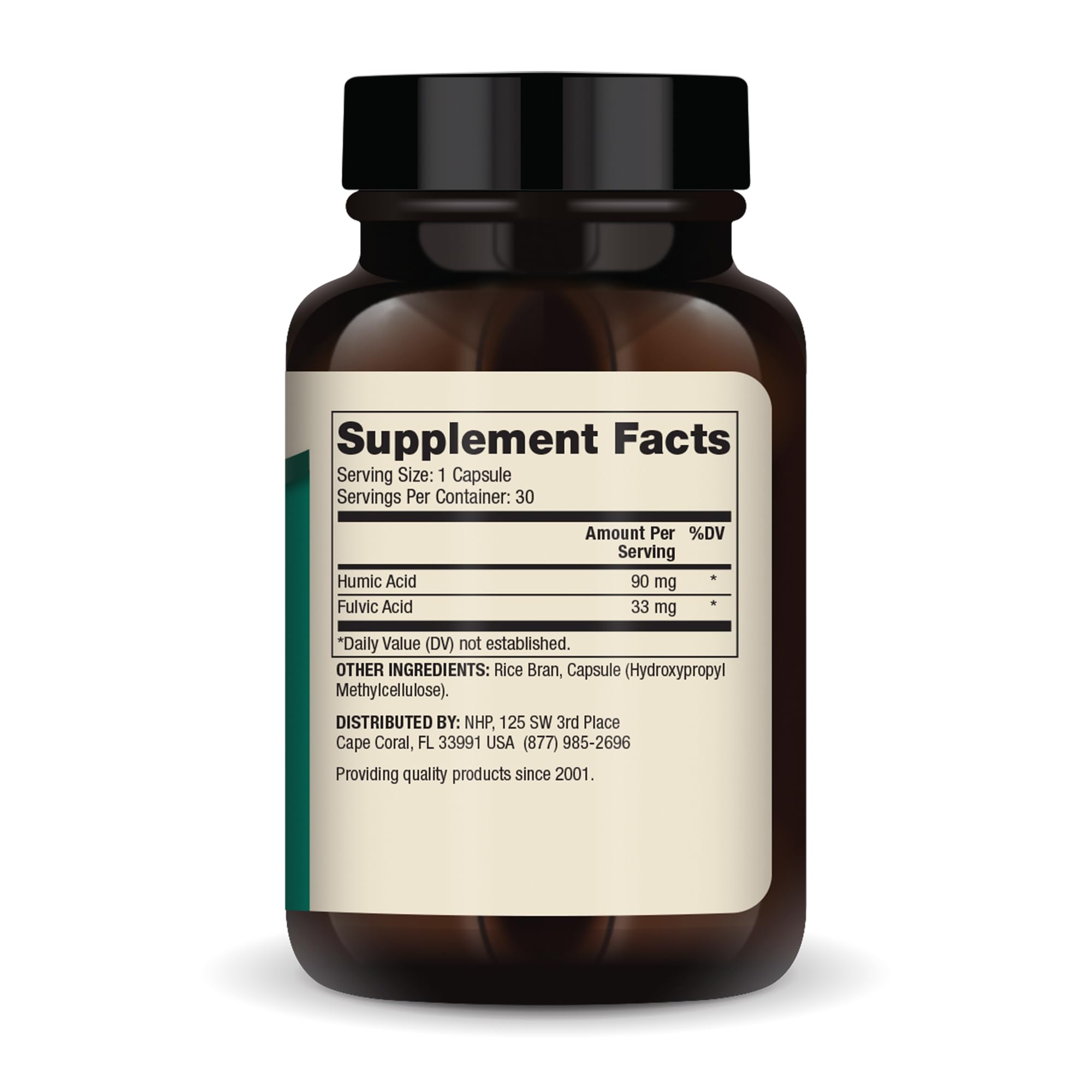 Dr. Mercola Humic Fulvic Acid Complex capsules close-up for digestive comfort use