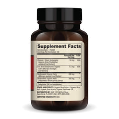 Close-up of Dr. Mercola iron tablets for easy daily intake