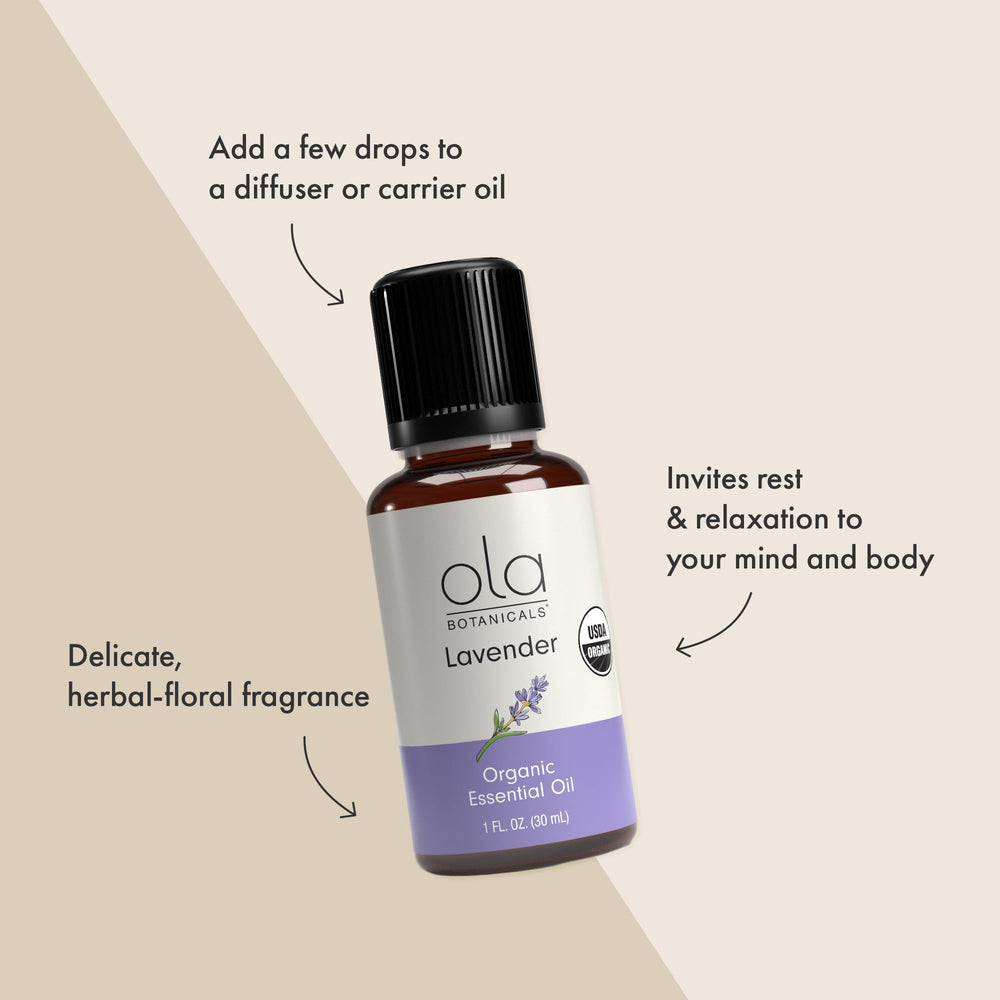 Dr. Mercola lavender flower tops source visual for natural fragrance in blends.