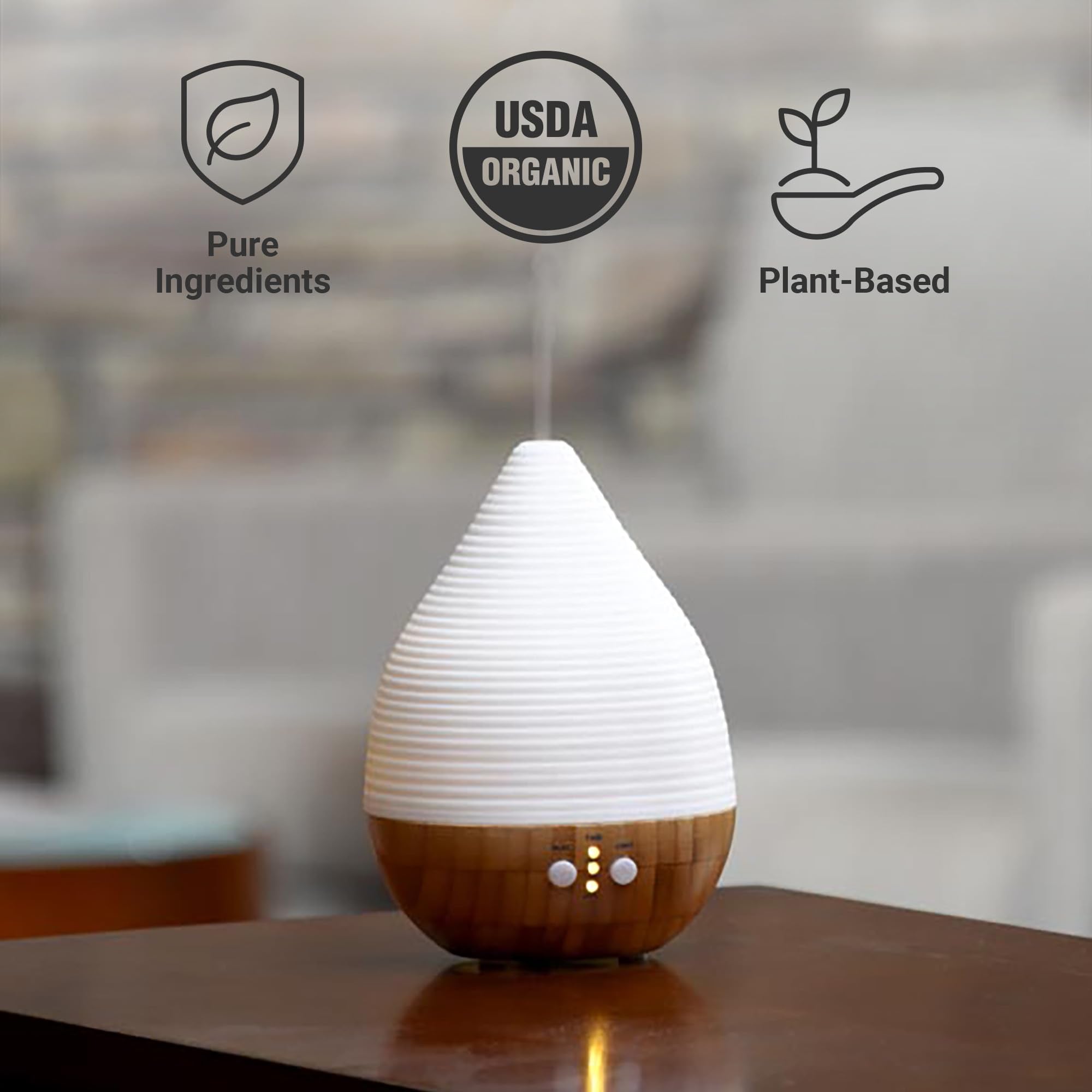Dr. Mercola Lemon Essential Oil ready to refresh rooms via diffuser.