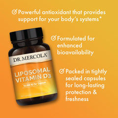 D3 dosage scoop beside the bottle, emphasizing 90 servings.