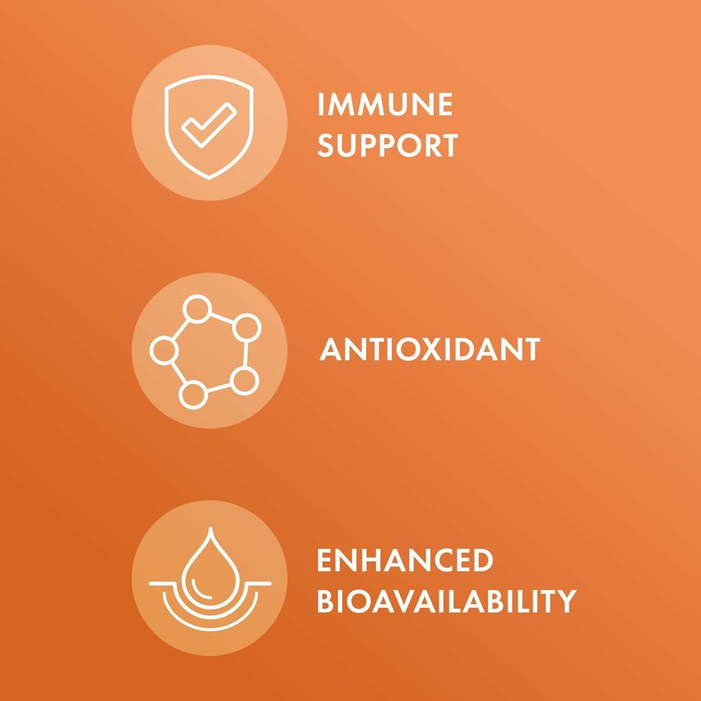 Pouring Dr. Mercola Liposomal Vitamin C into a glass for daily use.