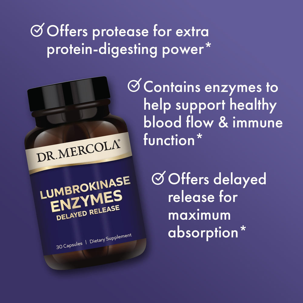 Dr. Mercola Lumbrokinase soy-free icon for clean dietary support