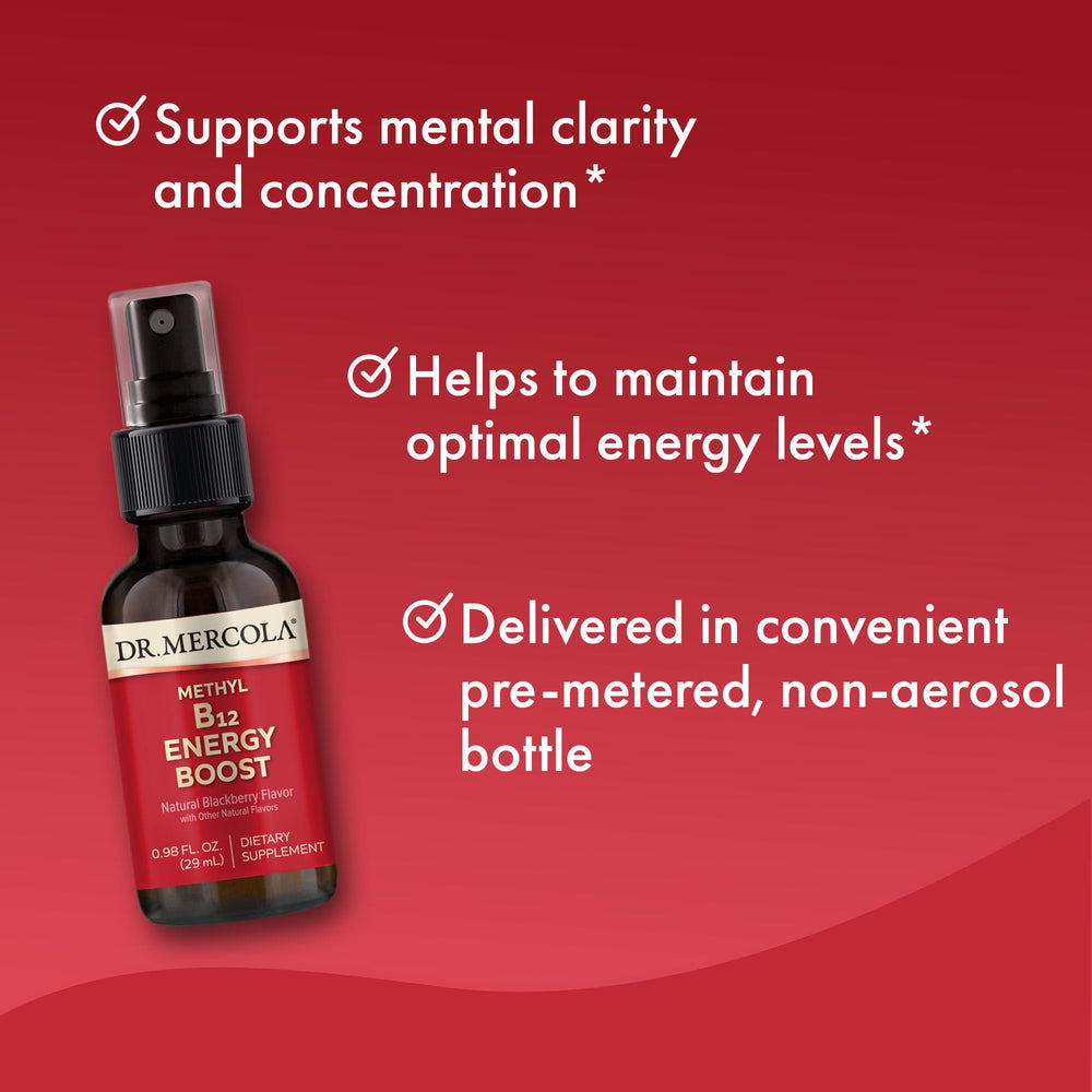 Dr. Mercola Methyl B12 on-the-go pack demonstrates portable daily dosing.
