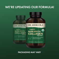 USDA Organic seal on Dr. Mercola bone broth collagen packaging