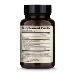 Close-up of Dr. Mercola Organic Chaga capsules for daily supplementation