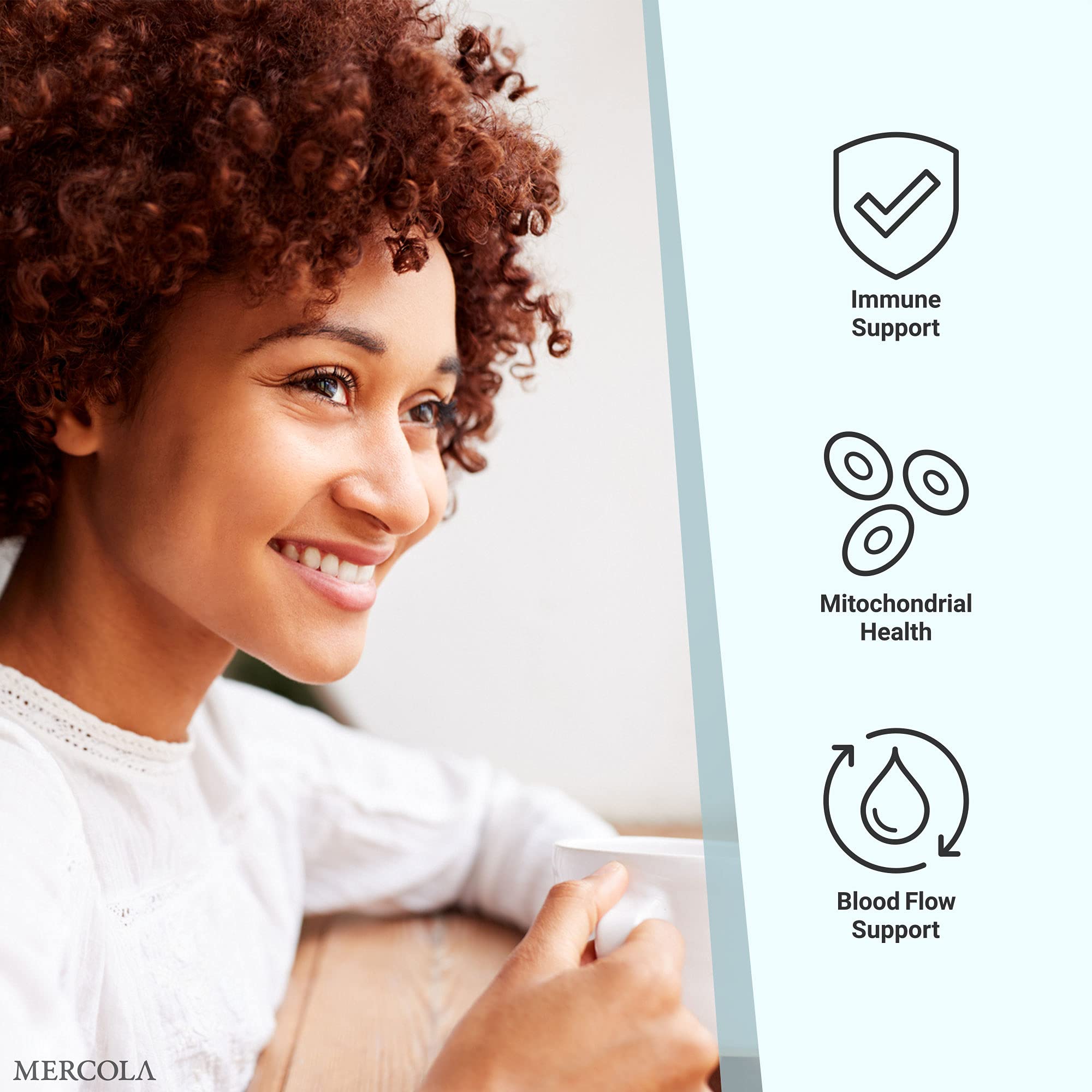 Dr. Mercola packaging highlighting non-GMO and organic status