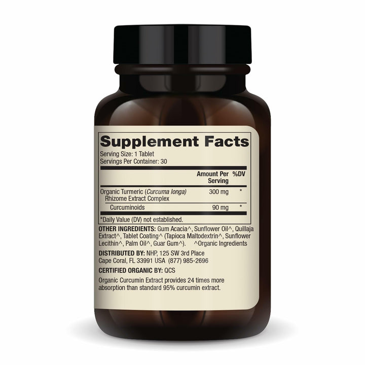 Dr. Mercola Organic Curcumin Extract tablets presented for daily wellness support.