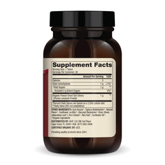 Close-up of Tart Cherry chewables tablet showing compact on-the-go form
