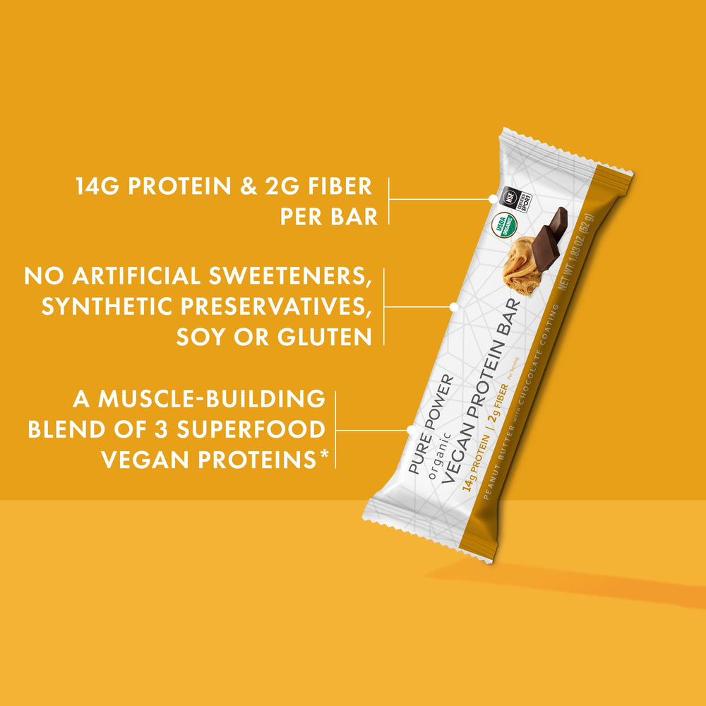 Dr. Mercola Pure Power box of 12 bars conveys value.