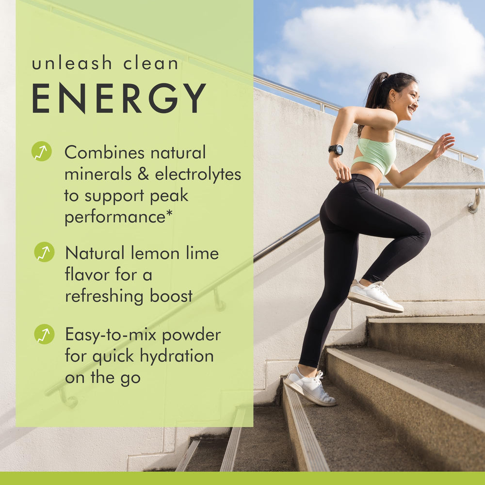 Athlete using electrolyte mix during workout.