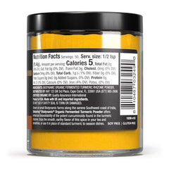 Dr. Mercola Solspring turmeric powder packaging highlights Demeter Biodynamic status for premium ingredients.