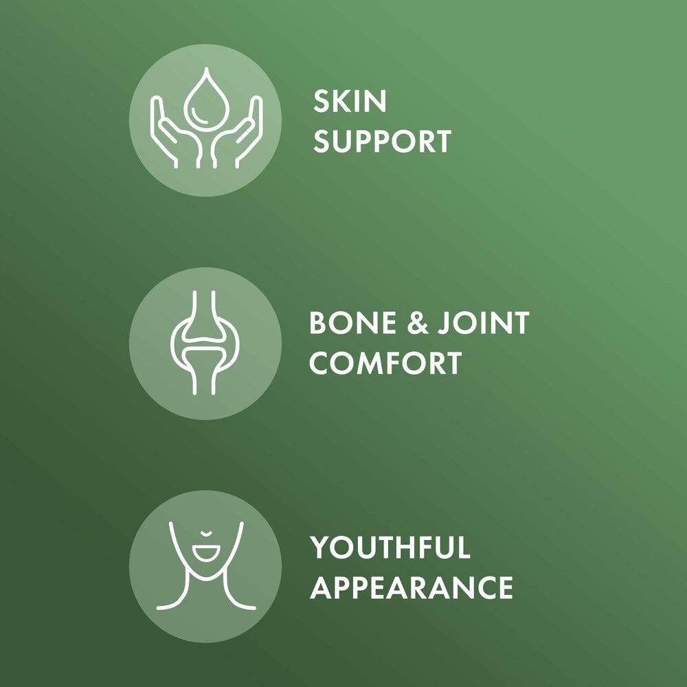 Vanilla flavored Dr. Mercola powder beside glass of water, signaling versatile recipe use.