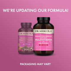 Dr. Mercola Whole-Food Complex for Women capsules close-up highlighting mineral blends.