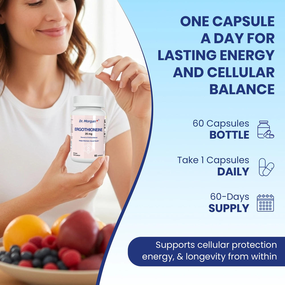 DR.MORGAN Ergothioneine 60-capsule bottle for daily use