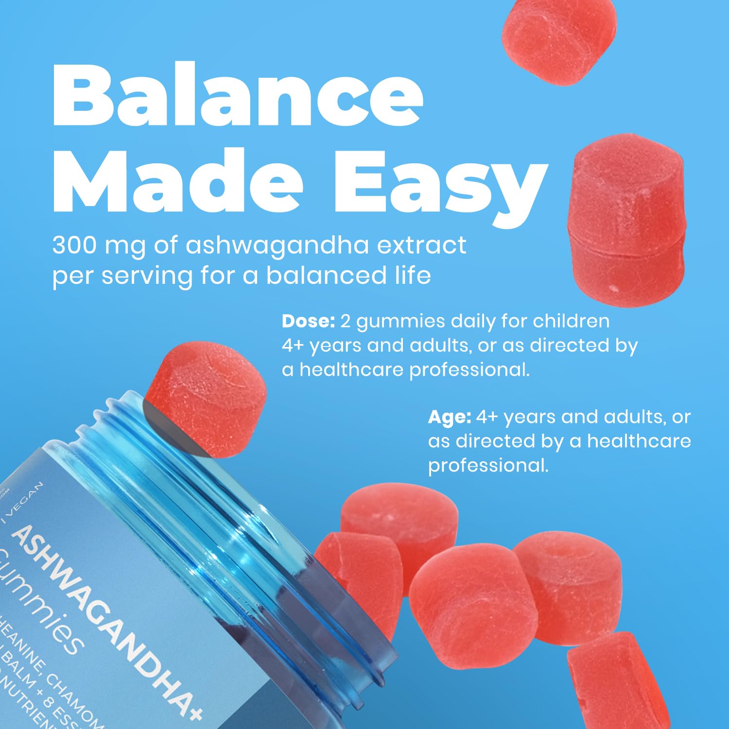DR. MORITZ Ashwagandha Gummies non-GMO formula supports clean choices.