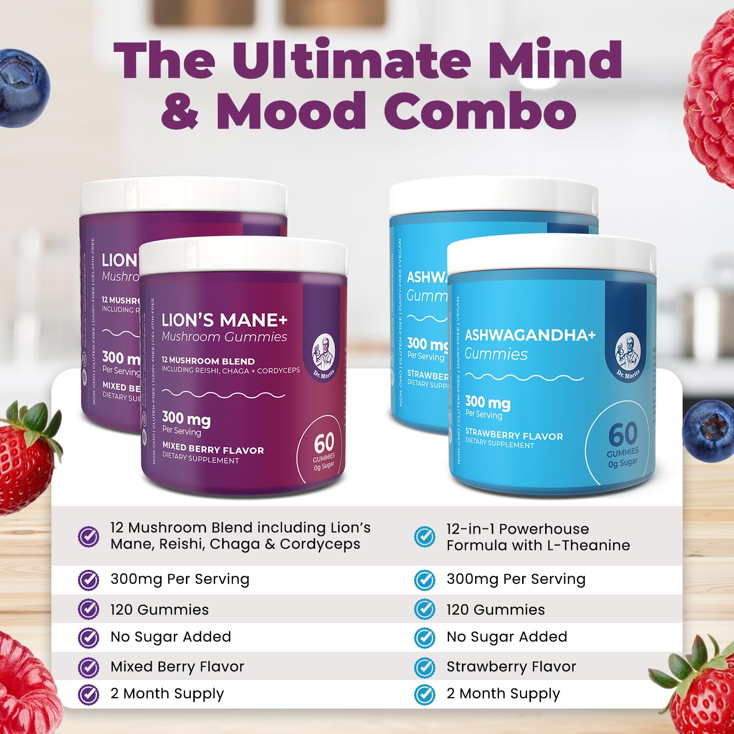 DR. MORITZ strawberry flavor highlights a tasty daily ritual.