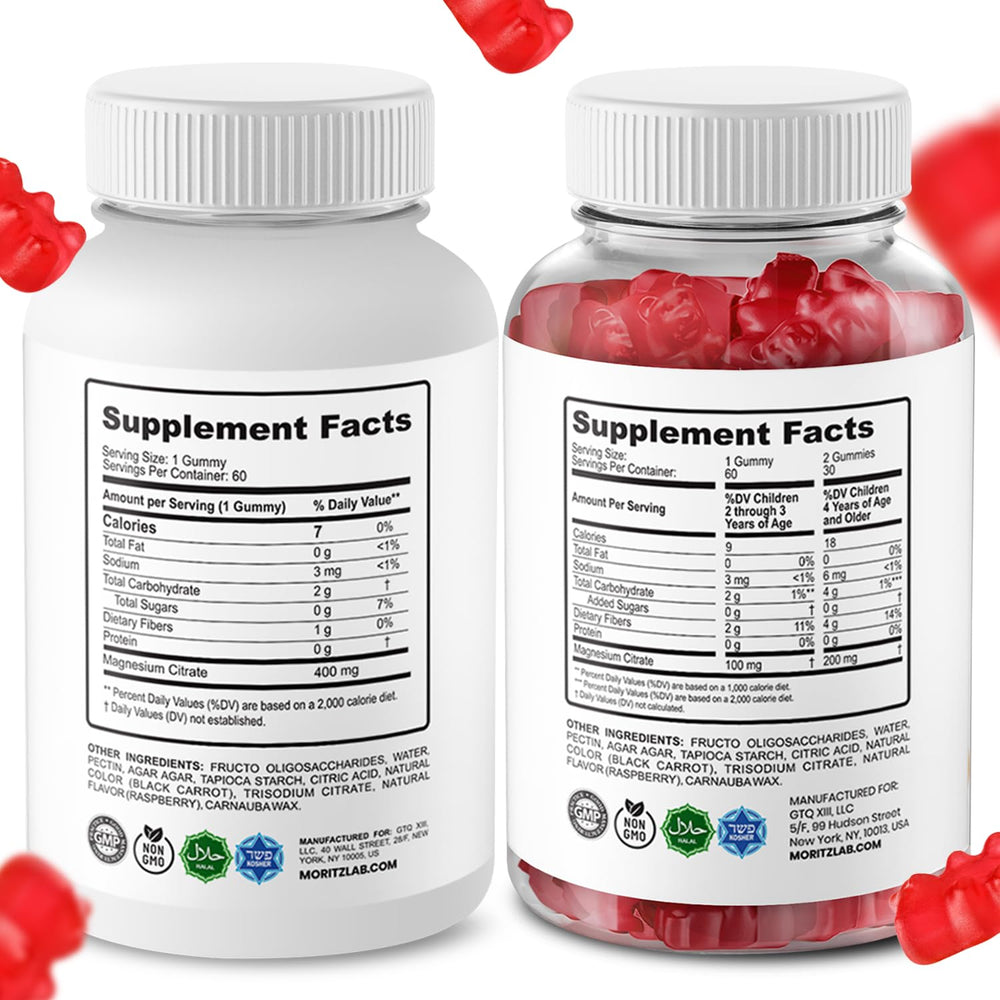 DR. MORITZ Calm Magnesium Kids bottle offers kid-friendly magnesium for after-school calm.