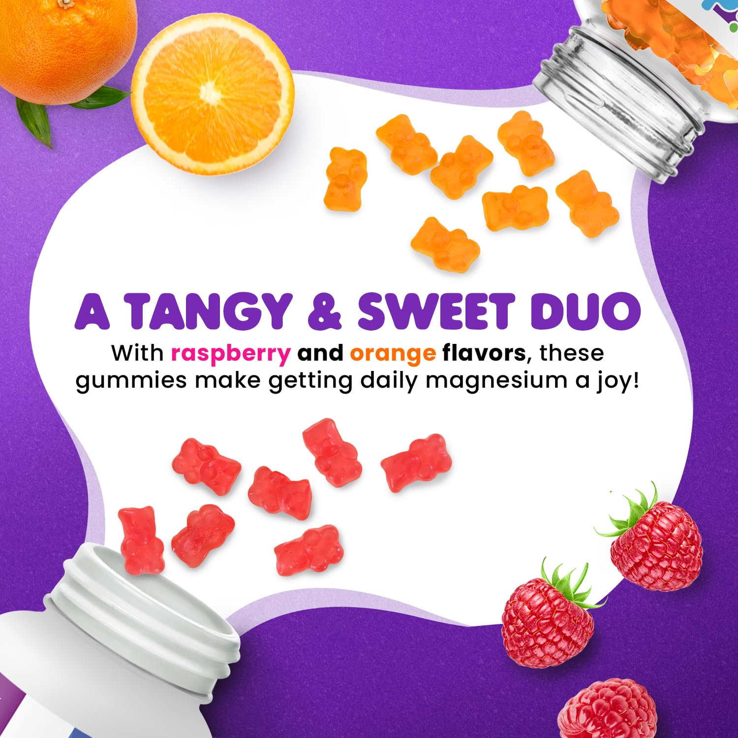 DR. MORITZ Gummies closeup showing fruity texture appealing to all ages.