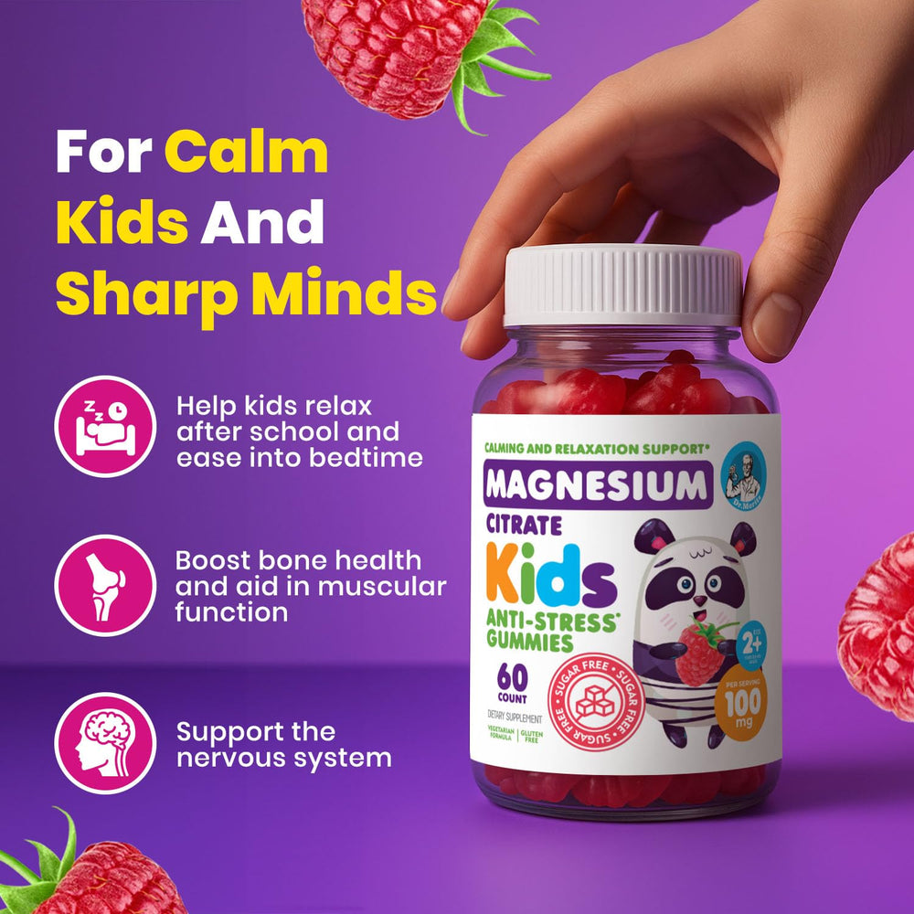 Close-up of DR. MORITZ gummy texture with raspberry flavor