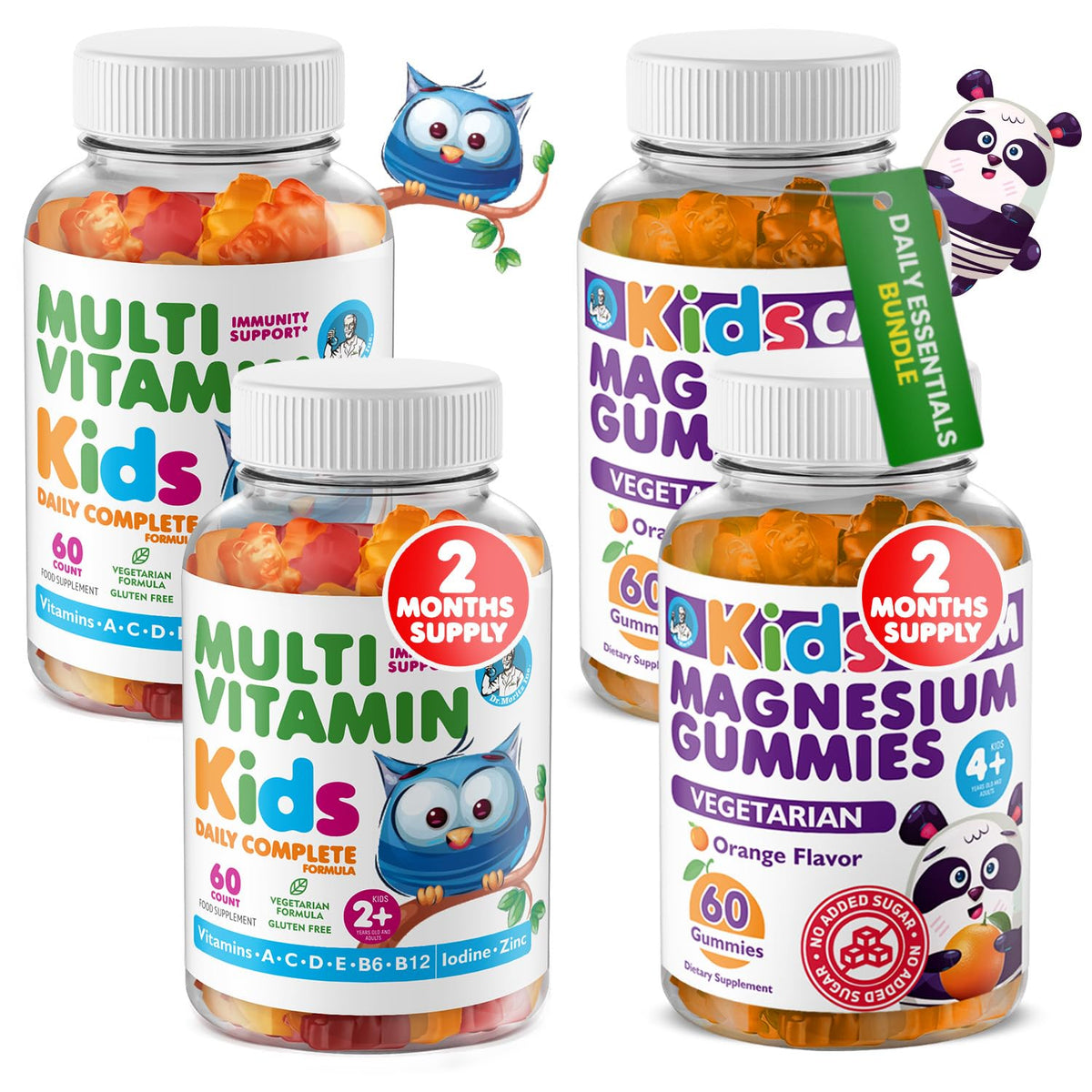 DR. MORITZ Kids Magnesium Gummies orange flavor bottle for easy, chewable routines that may support calm evenings.