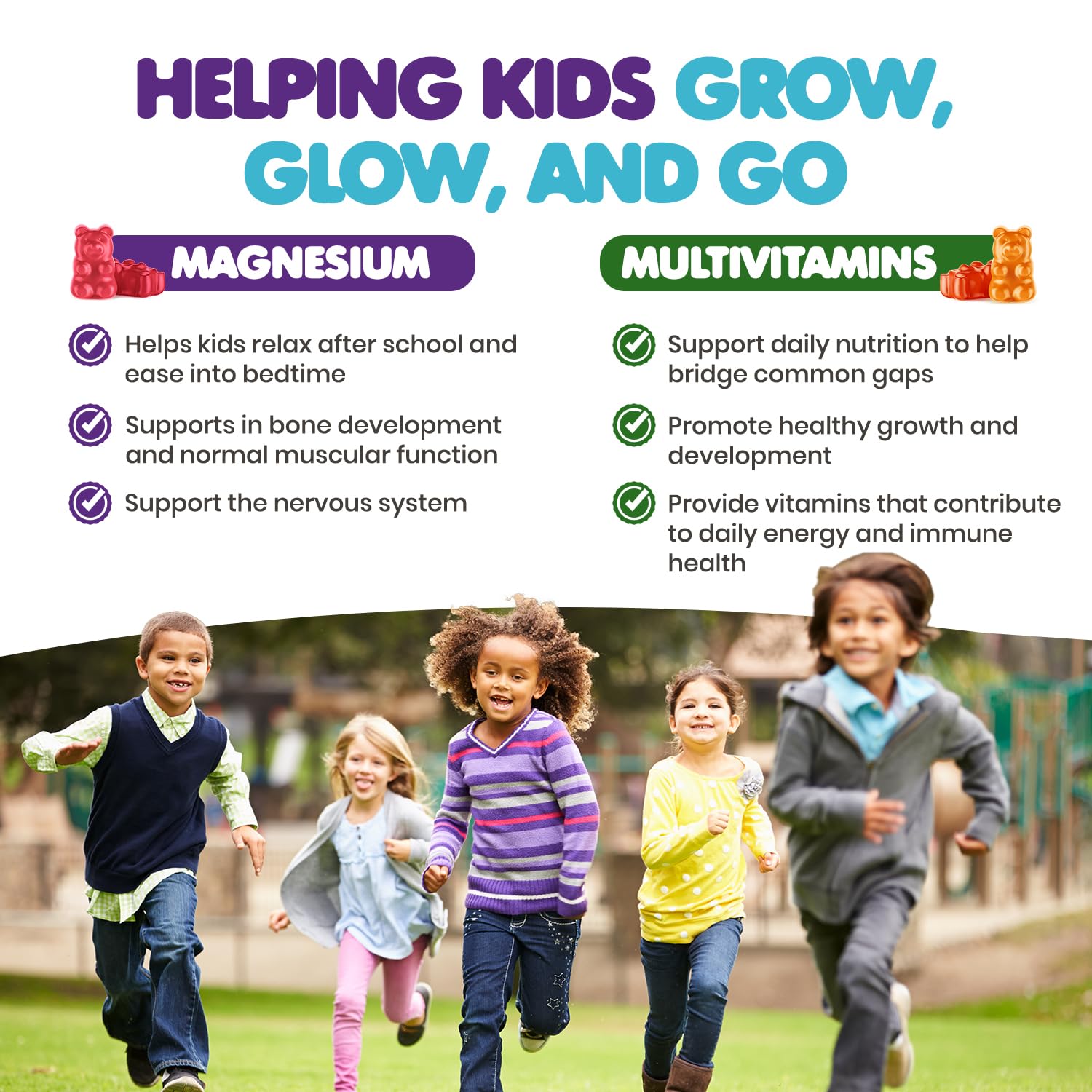 DR MORITZ Kids Multivitamin Gummies bottle highlights essential nutrients