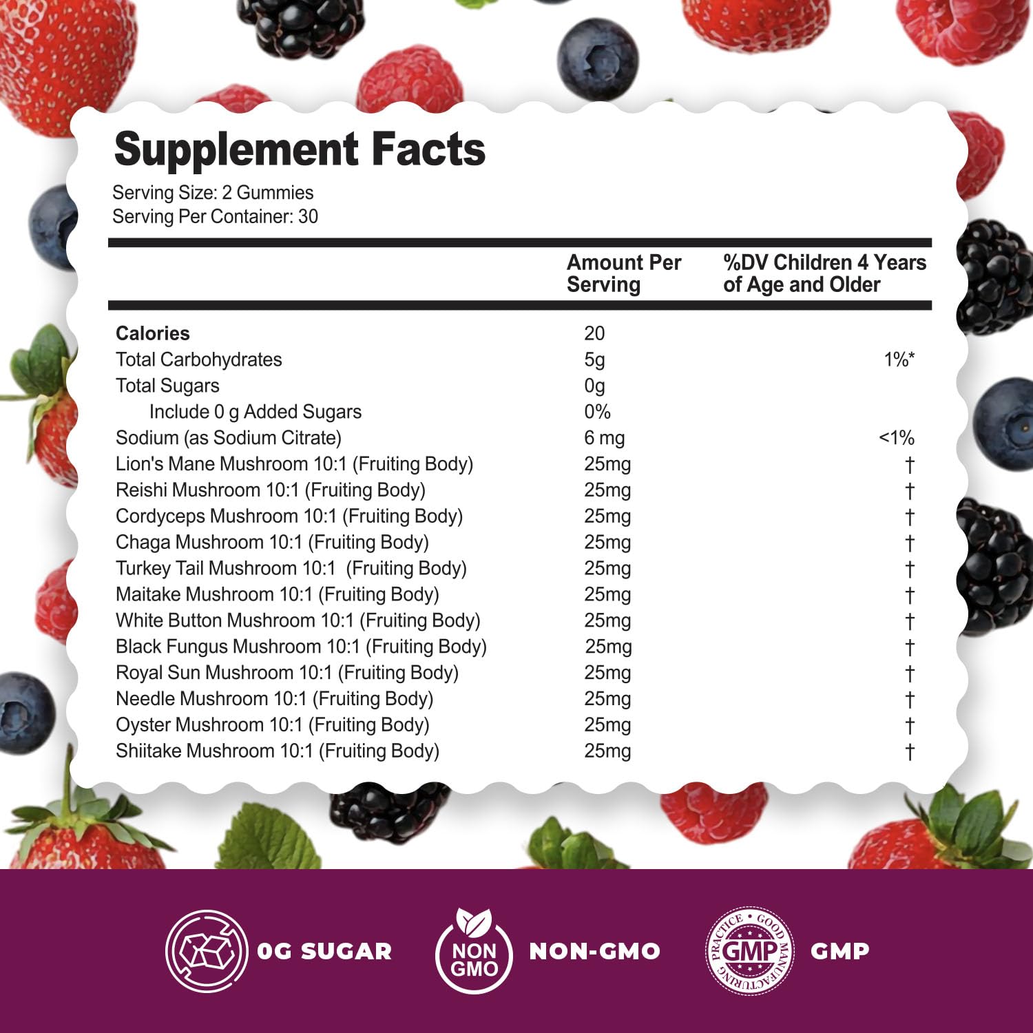 DR. MORITZ Lions Mane Gummies berry-flavor close-up encouraging tasty daily use.