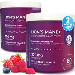 DR. MORITZ Lions Mane Gummies bottle for daily brain and immune support