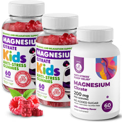 DR. MORITZ sugar-free calm magnesium gummies bottle with raspberry flavor for relaxed evenings