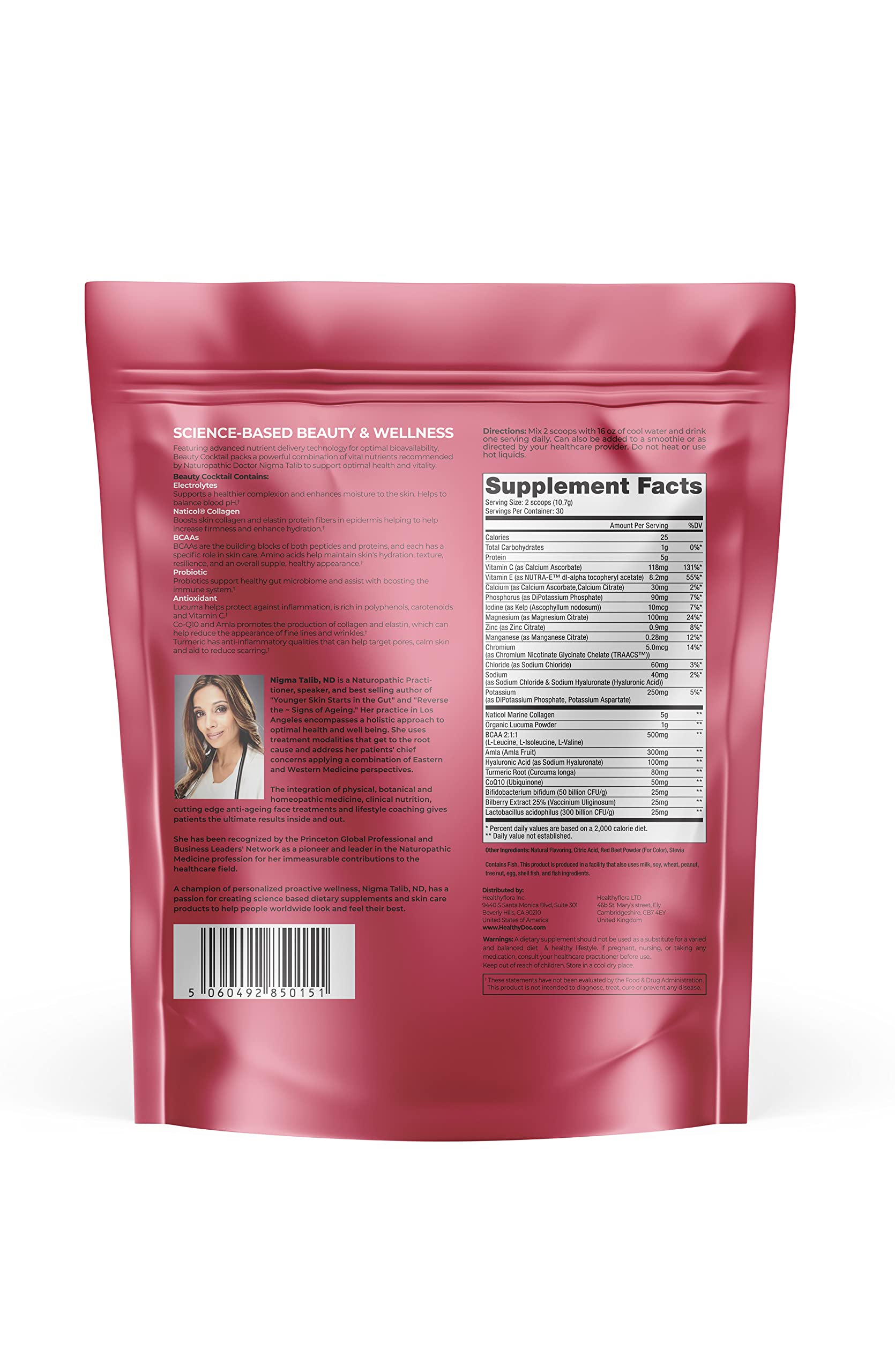 DR. NIGMA Beauty Cocktail jar with scoop for daily wellness
