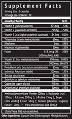 Dr. Nigma Hair Skin Nails bottle on shelf emphasizing daily beauty capsule routine.