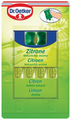 Dr. Oetker Citron flavor essence bottle adds bright lemon flavor to baking.