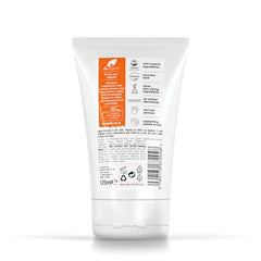 Close-up of the cream texture from Dr Organic Manuka Honey Foot Cream