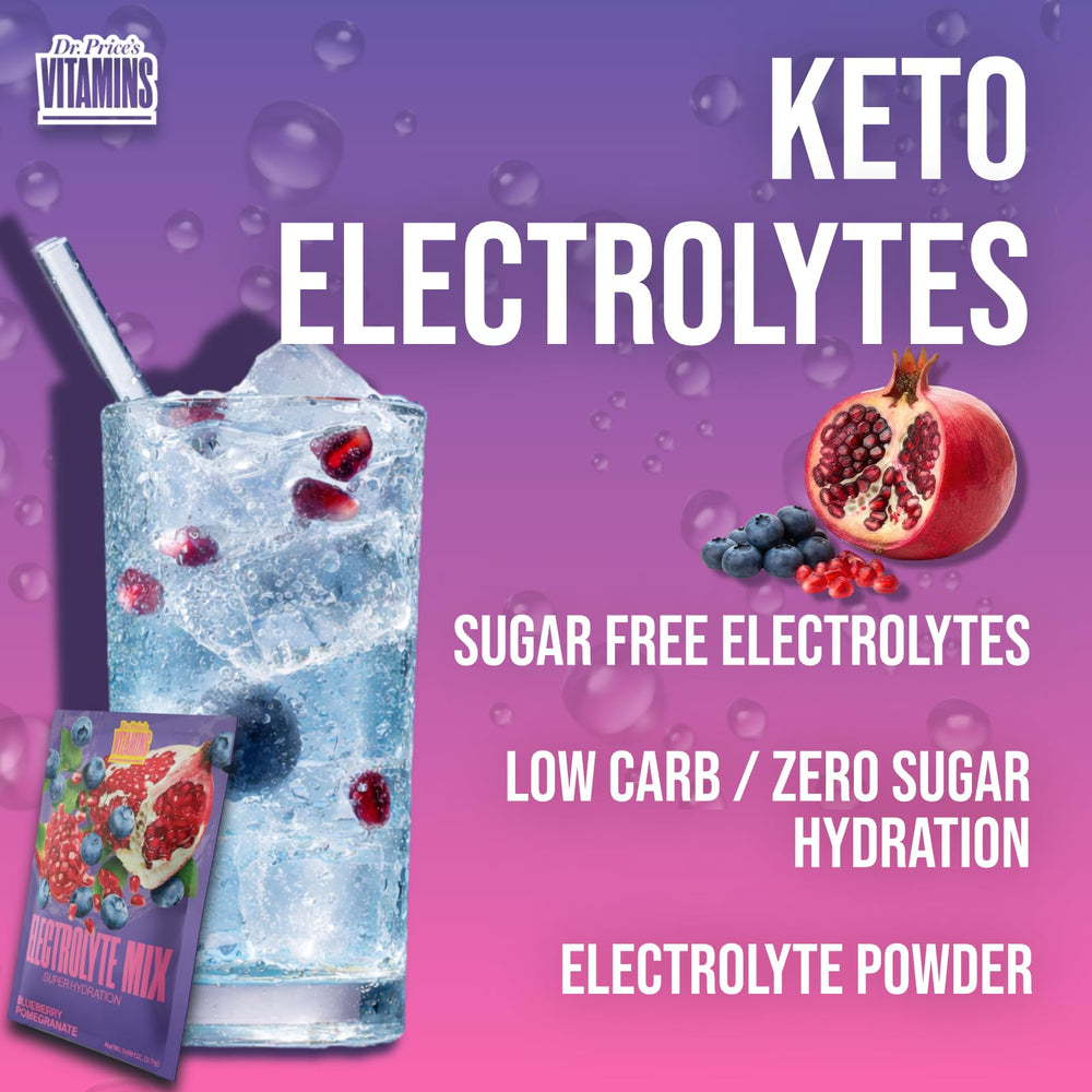 Dr. Price's Electrolytes kitchen setup indicating versatile daily hydration options