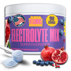 Dr. Price's Electrolytes blueberry-pomegranate powder in bulk for hydration and mineral balance