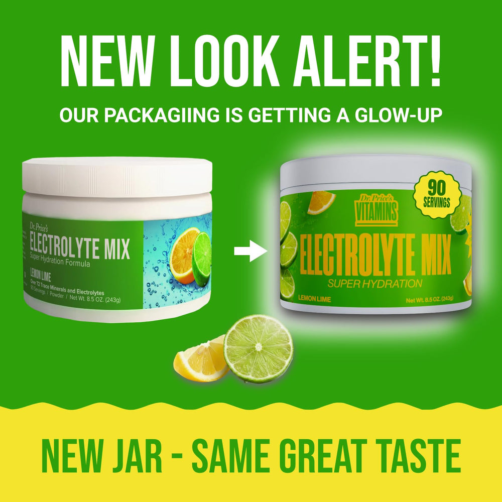 Scooping Dr. Price’s Lemon Lime bulk powder to mix with water for easy hydration.