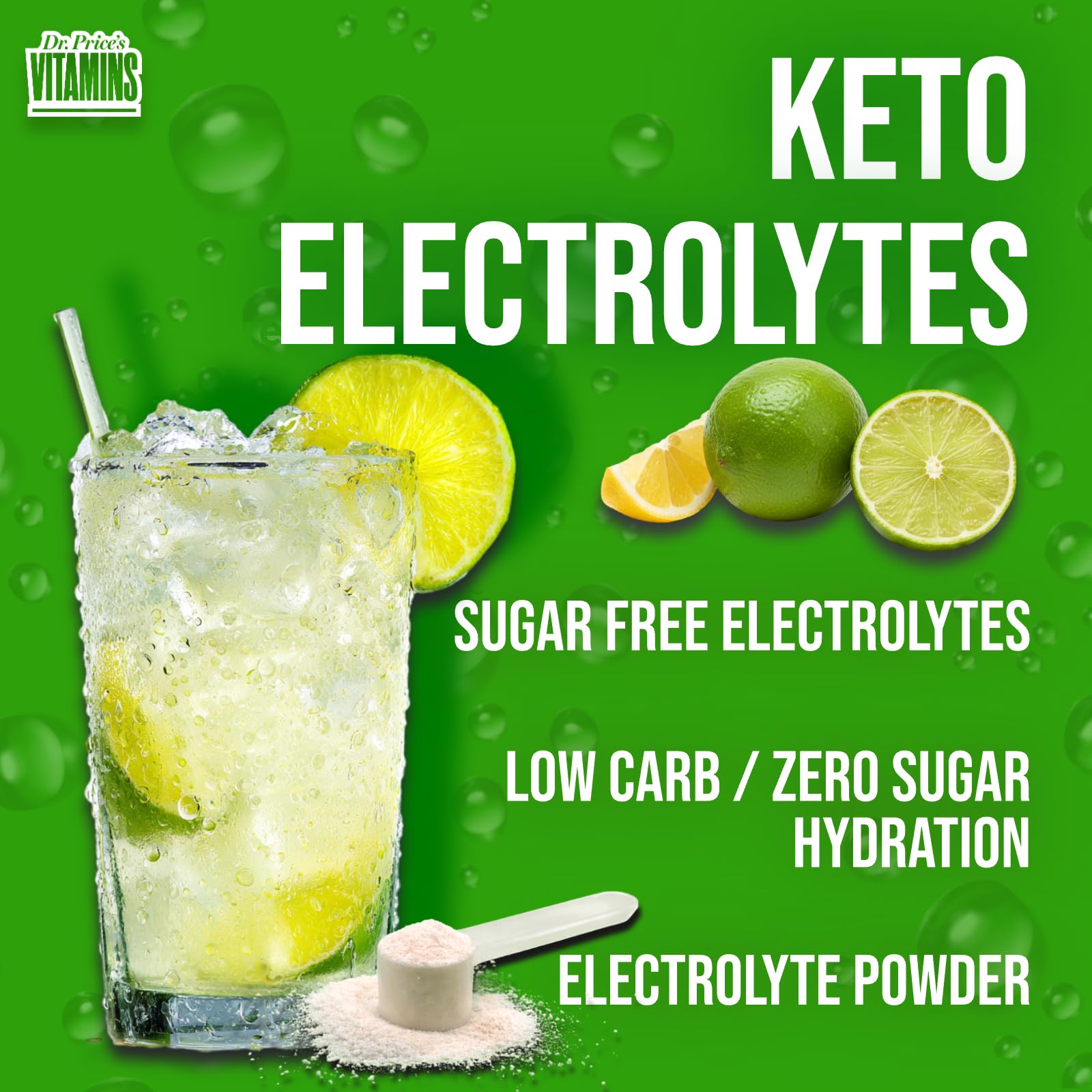 Hydration routine with a gym bottle and Dr. Price’s Lemon Lime electrolyte powder.